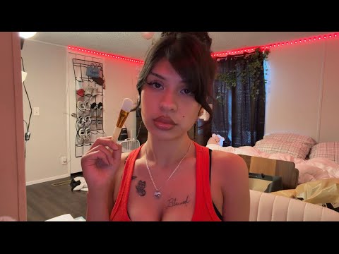 ASMR painting a mini portrait of you (I Adore You)