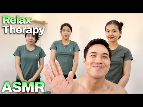 ASMR 🔥 I Got a STRONG Full Body Massage with 3 Staff!