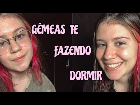 ASMR GEMÊAS REPETINDO PALAVRAS + SONS DE BOCA