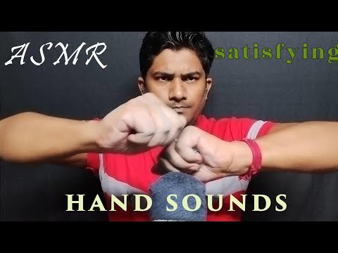 Relaxing ASMR video with hand sounds and movement