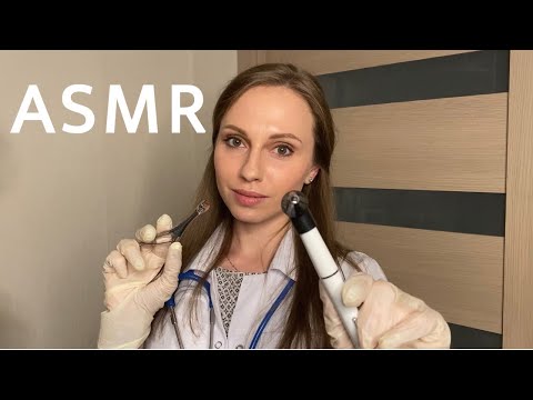 АСМР Медицинская ролевая игра Осмотр у врача ЛОРа👩‍⚕️ ASMR Medical Role play💊ENT exam🩺Doctor