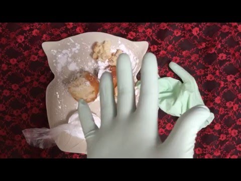 Latex Gloves・:*:・゜☆ LAYERING☆ eating OLIEBOLLEN *※*[[ASMR]]