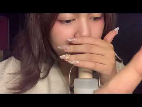 ASMR | Spit painting🎨, mouth sounds & tapping tapping my nails💅