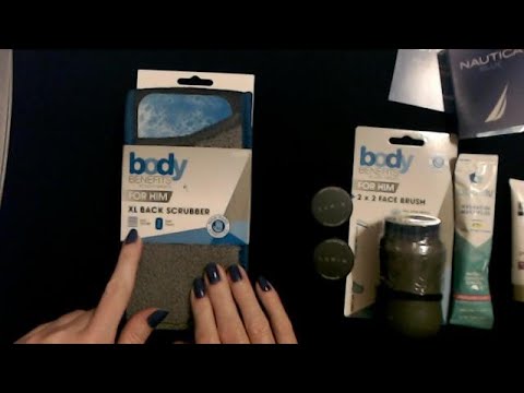 ASMR | Walmart Men's Grooming Box Show & Tell 5-27-2022 (Whisper)