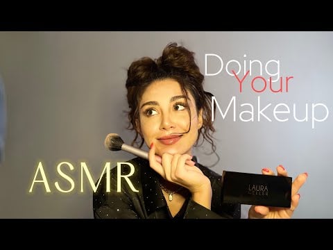 ASMR | Girl in Class Does Your Makeup and Pampers You 📖💄
