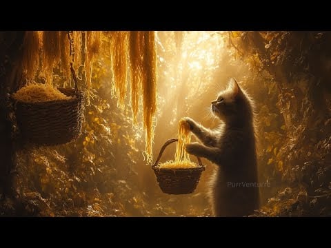 #cat #kitten #cooking Cat Making Spaghetti FAIL