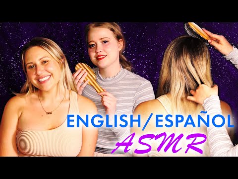 ASMR Heavenly Hair Brushing & Soft Bilingual Whispers, Macy Indulges Fair's Hair Play, Warm & Tingly