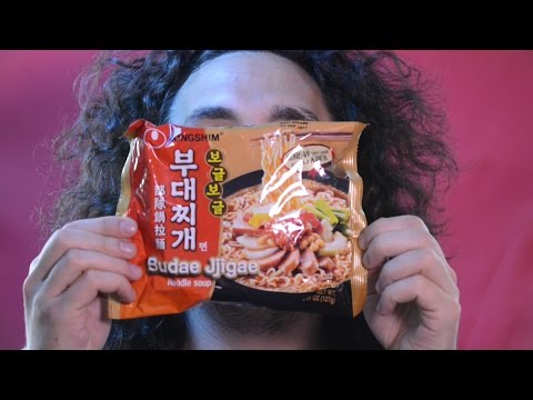 ASMR Review Budae Jjigae Korean Ramyeon 먹방