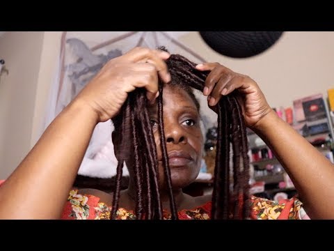 ASMR Hair Routine Maintaining Fake Twist Locks Before Makeup