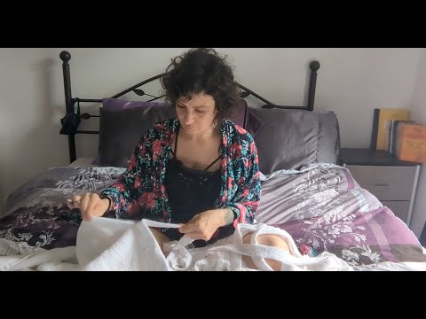 ASMR | Ripping White Towel Material on My Bed | Scratching Fabric Sounds | Tearing Sound Effects