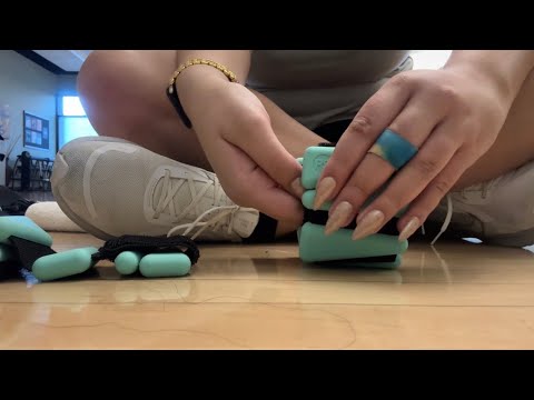 PUBLIC ASMR | At The Gym! (Tapping, scratch and camera tapping)