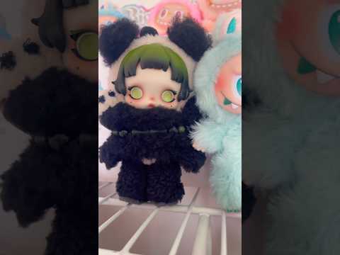 SKULLPANDA LAZY PANDA VS LABUBU BIG INTO ENERGY ❤️😍#labubu #skullpanda #popmart