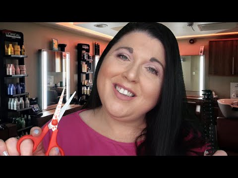 ASMR Sleep Inducing Haircut ✂ Blow Dry (Scissors, Cut, Styling, Spray Sounds, Personal Attention)