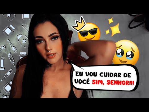 NAMORADA CUIDANDO DE VOCÊ E TE AJUDANDO A DORMIR | ASMR Roleplay | O Mundo da Shay #asmr #roleplay