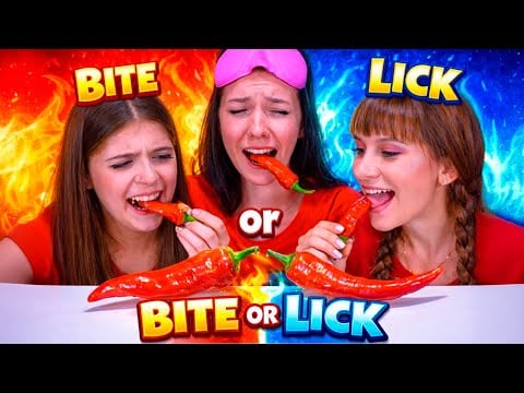 ASMR Bite or Lick, Eating Only Friend Hand | Best Food Compilation Challenges