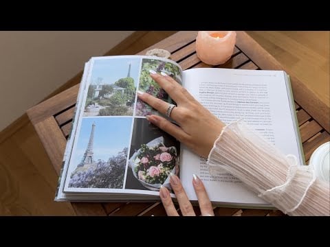 Fall Asleep in Paris 😴 ASMR: Book Tracing, Tapping & Soft Whispers