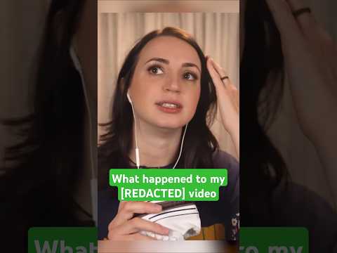 ASMR - What happened to my [REDACTED] video... #shorts