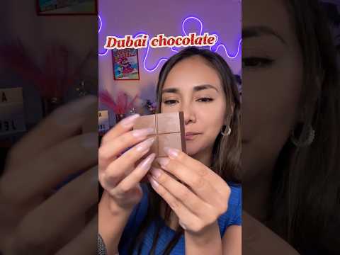 Chocolate tapping 🍫 #asmr #triggersasmr #dubaichocolate
