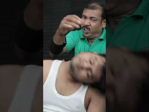 Asim Barber Neck Crack And Fire Therapy ASMR #shorts