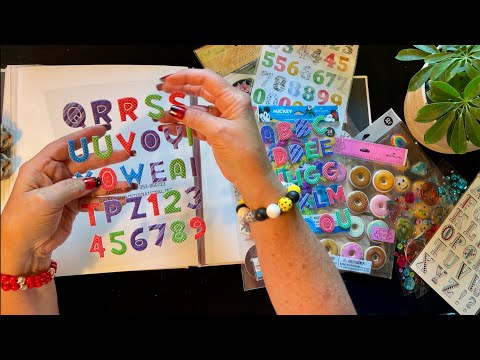 Fabulous, Sticky Stickers! (No talking version) Adding spring & summer stickers to album! ASMR