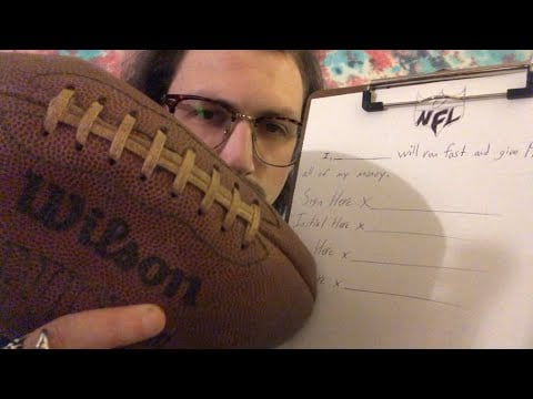 ASMR NFL Agent Roleplay (You’re a Free Agent)(scribbling, injecting, personal attention, measuring)