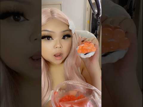 POPPING BOBA AND MARSHMALLOW FLUFF #asmr #mukbang