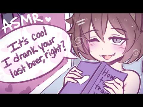 Drunk Cat Girl Begs You For Money, Nya~ ♥ ASMR Roleplay [F4A]