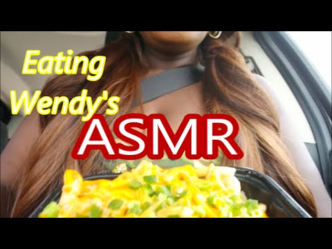 👅🍟 Eating Wendys ASMR  Ghost Pepper Fries Mcdonalds (Moca Frappa) ☕️