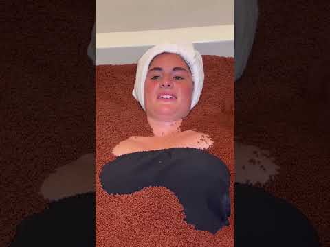 ASMR: 4 Hand Massage with Hot Volcanic Sand Bath & Body Scrub! #asmr #shorts #asmrmassage #asmrsleep