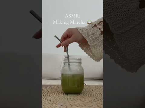 ASMR | Making Matcha 🍵 a calming routine                                          #lofiasmr #matcha