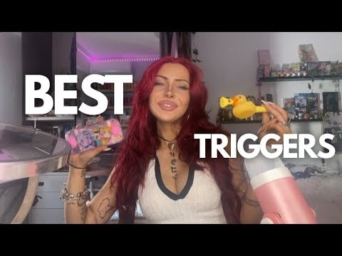 ASMR MY FAVORITE TRIGGERS 💖  (Fabric scratching, Nail tapping, Kisses, Visual triggers)