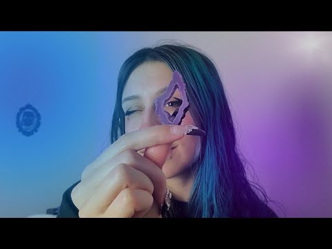 ASMR Short Crystal Show & Tell | tapping, whispering, Eating, rambling, teeth tapping