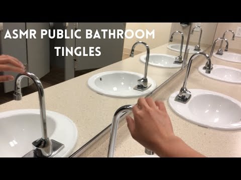 ASMR Tapping Around a Bathroom [Public]