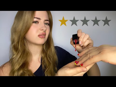 ASMR | Worst rated nail salon role-play 💅🏻