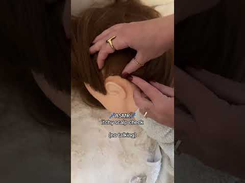 ASMR | itchy scalp check #asmrscalp #hairasmr #asmrscratching #relaxing #visualtingle 😴😴😴