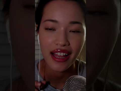 soft brushes, mouth sounds, and a little glam #asmr #grwm #makeuptriggers #tinglyasmr #shorts