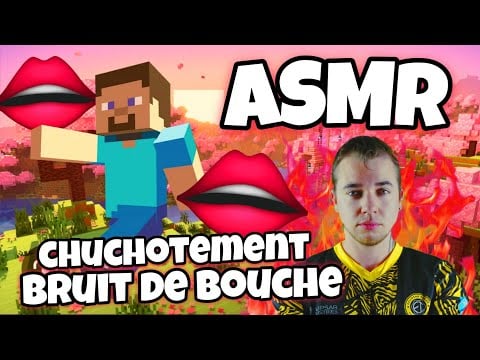 ASMR Français • BRUITS de BOUCHES et CHUCHOTEMENTS sur le SERVEUR MINECRAFT DE TOM ASMR ! #2 😴👄