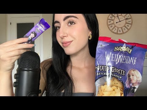 ASMR ~ EATING HALLOWEEN CANDY🎃 #asmr 
