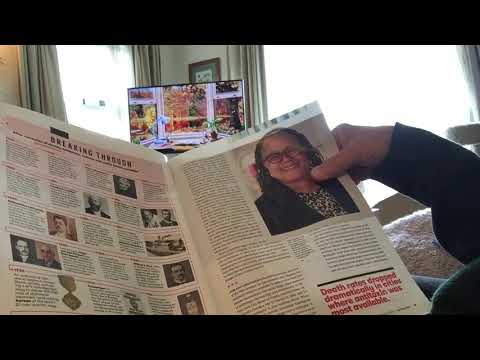 ASMR; magazine page turning - soft spoken