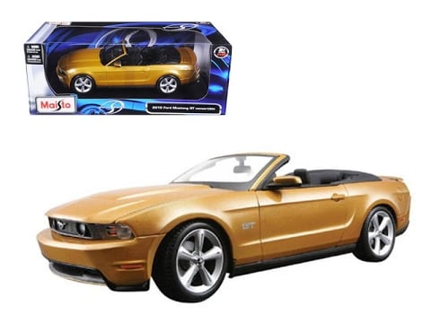 2010 Ford Mustang Convertible Gold 1/18 Diecast Model Car review