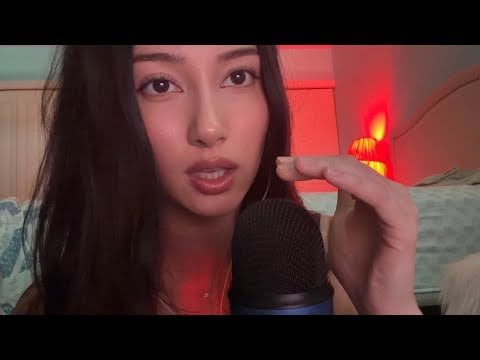 ASMR don’t pick the same word game 🥱💙 (whispered, hand flutters, mouth sounds)