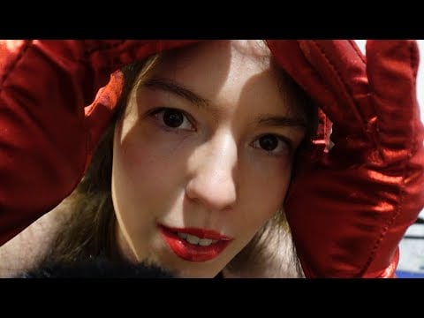 ASMR ultimate Leather gloves What's in my make up bag