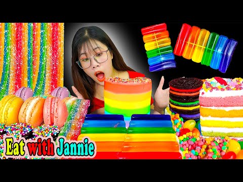 Rainbow Food 🌈 무지개 음식 Mukbang | Eat with Jannie