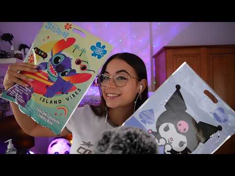 ASMR Unboxing 🎁✨BOLSAS SORPRESA de KUROMI y STITCH | 8 regalos sorpresa | ASMR en español | Pandasmr