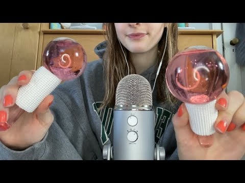 ASMR Water Globe Visuals & Mouth Sounds 💖 (fish bowl effect, doing ur skincare, etc.)