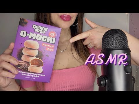 ASMR| Eating O-MOCHI Ice Cream 🍫 ~ Chewy Eating Sounds (No Talking)