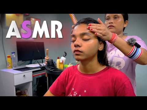 माइग्रेन और अनिद्रा से तुरंत राहत | Intense Scalp Massage 💆 ASMR & Deep Neck Kneading: Masseuse Shin