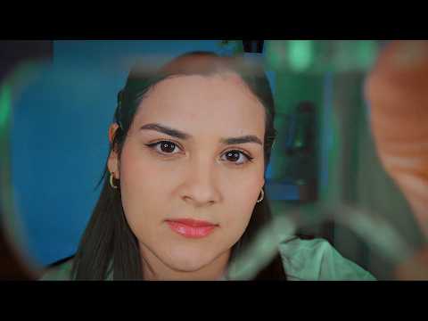 ASMR EXAME DE VISTA COMPLETO E BEM DE PERTINHO👁