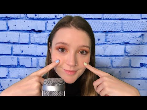 ASMR Tracing My Face (Close Up Whispering)