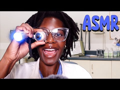 ASMR DOCTOR GIVES YOU A NEW EYEBALL 👁️PART 2. FINALLY!👩🏾‍⚕️You Have Blue Eyes [Mouth Sounds] 🤍